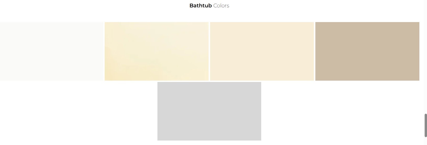 Bathtub Colors