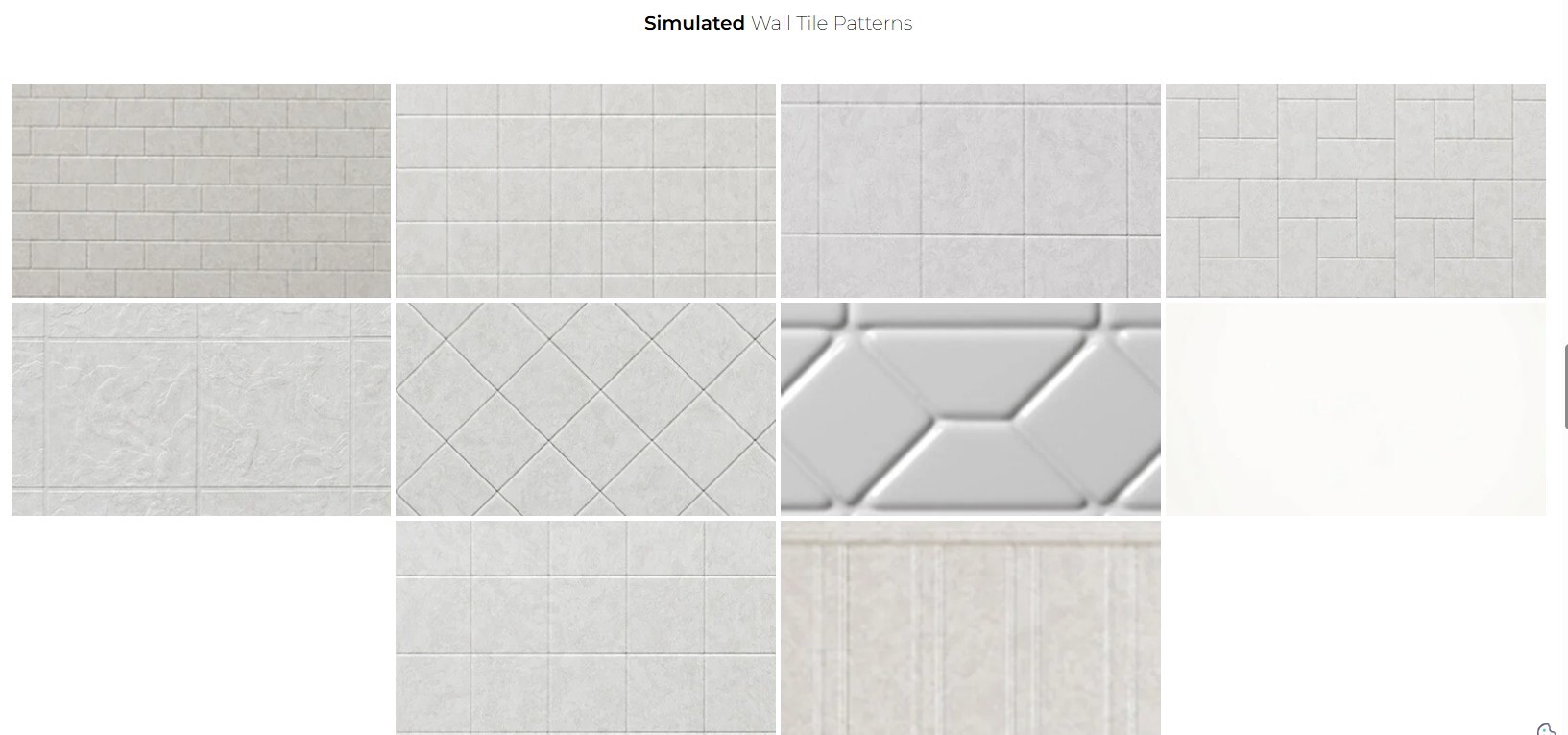 Simulated Wall Till Patterns